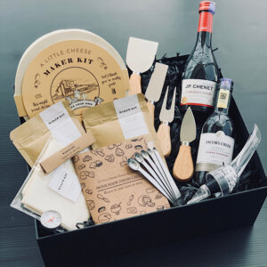 A Little Thing - Wine Not Gift Set: A Complete Adult DIY Cheese Making Kit with Wine
