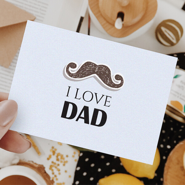 'I Love Dad' Greeting Card