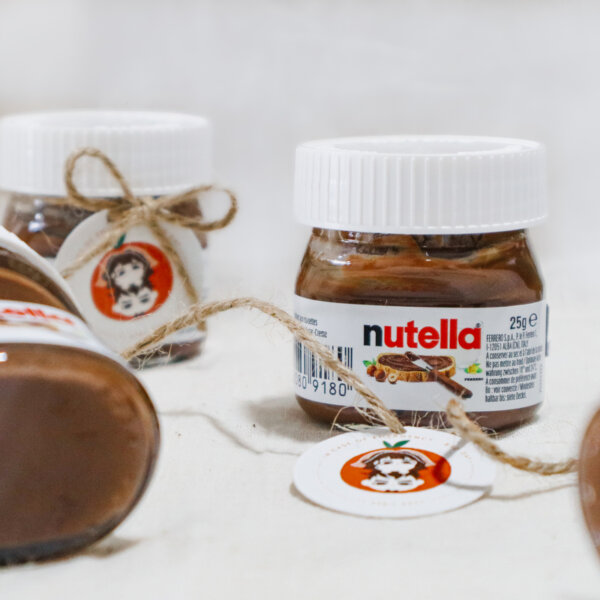 Mini Jar of Nutella - Chocolate Wedding Door Gifts, Corporate Gifting, Party Goodies