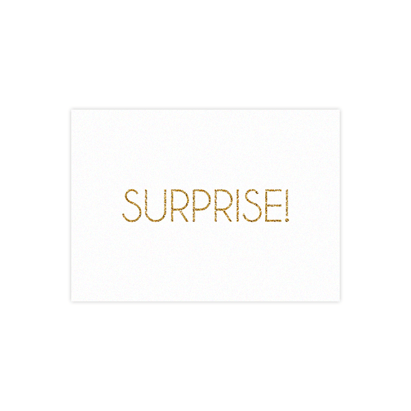 'Surprise' Greeting Card