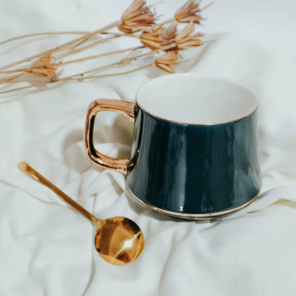 Tea Break - Emerald Mug with Spoon