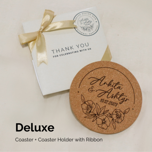 Deluxe Custom Cork Coaster Package for Corporate Gifting Solution