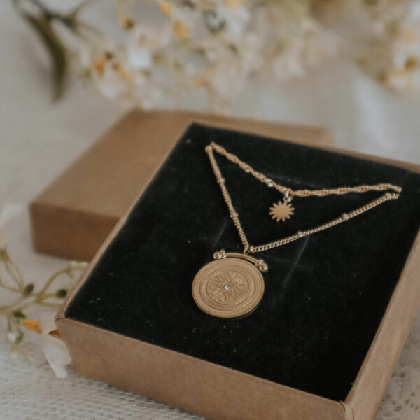 Spark of Love - Gold Necklace by Joemetry