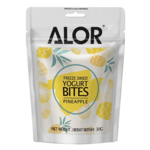 Freeze Dried Yogurt Bites Pineapple by Alor Packaging