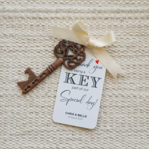Captivating Souvenir Ideas for your Wedding - Key to Your Heart