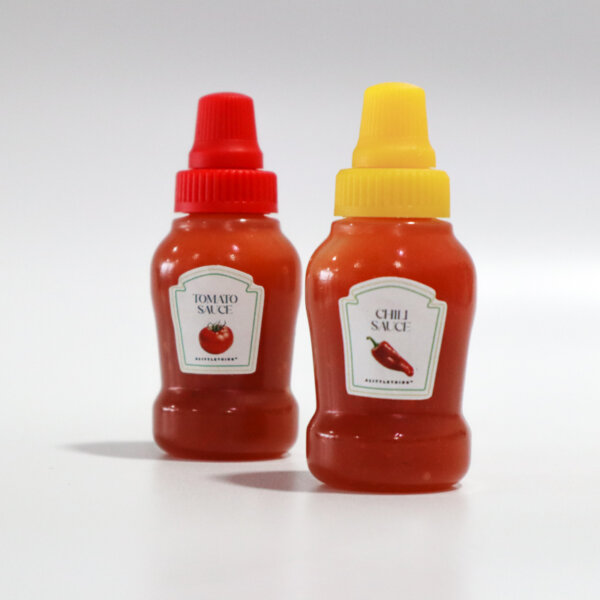 Mini Sauce Bottles (Tomato & Chilli) Samples by A Little Thing