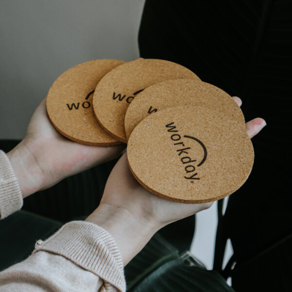 Custom Engraving Cork Coaster by A Little Thing