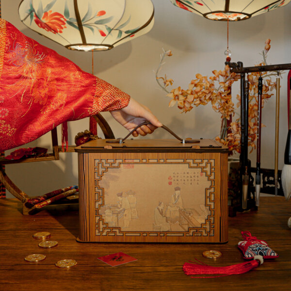 Chinese New Year 2024 - Counting in Blessings - Gorgeous Wooden Box