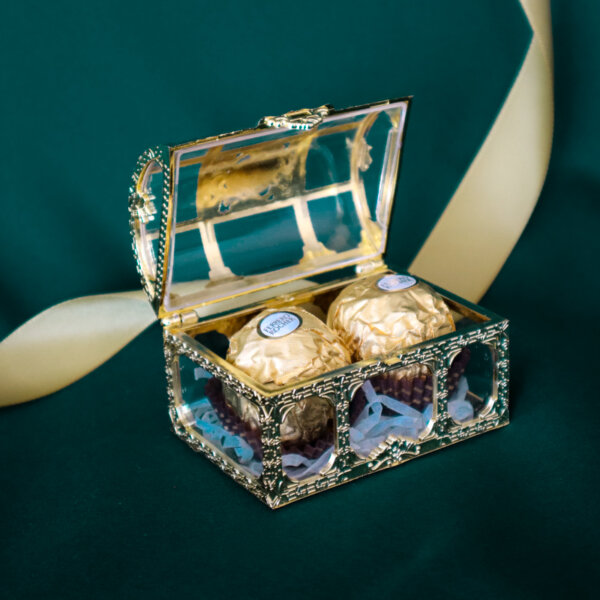 Raya 2024 Exclusive: Golden Treasure Chest with Chocolate