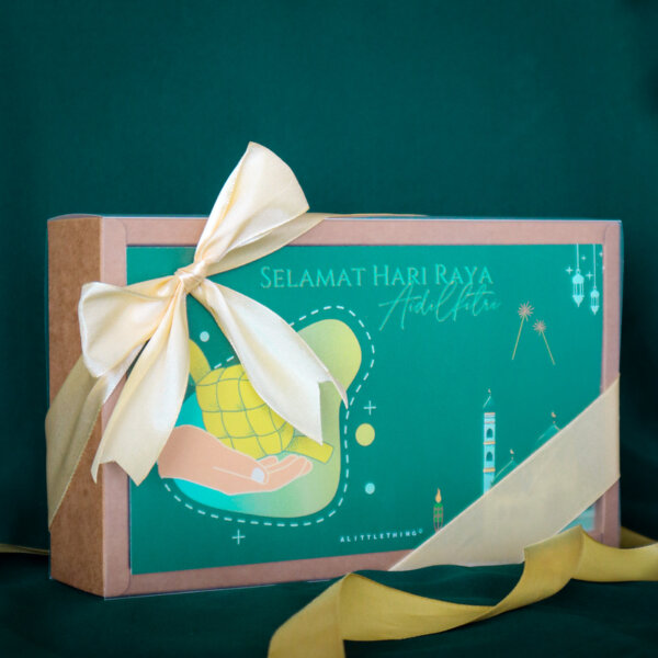Raya Kraft Box - Riang Raya 2024 Raya Gift Box Close Up