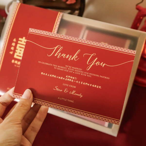 Custom Wedding Gift Box Greeting Card