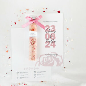 Beautiful Wedding Door Gifts - Bath Salt - Rose Petal Bliss
