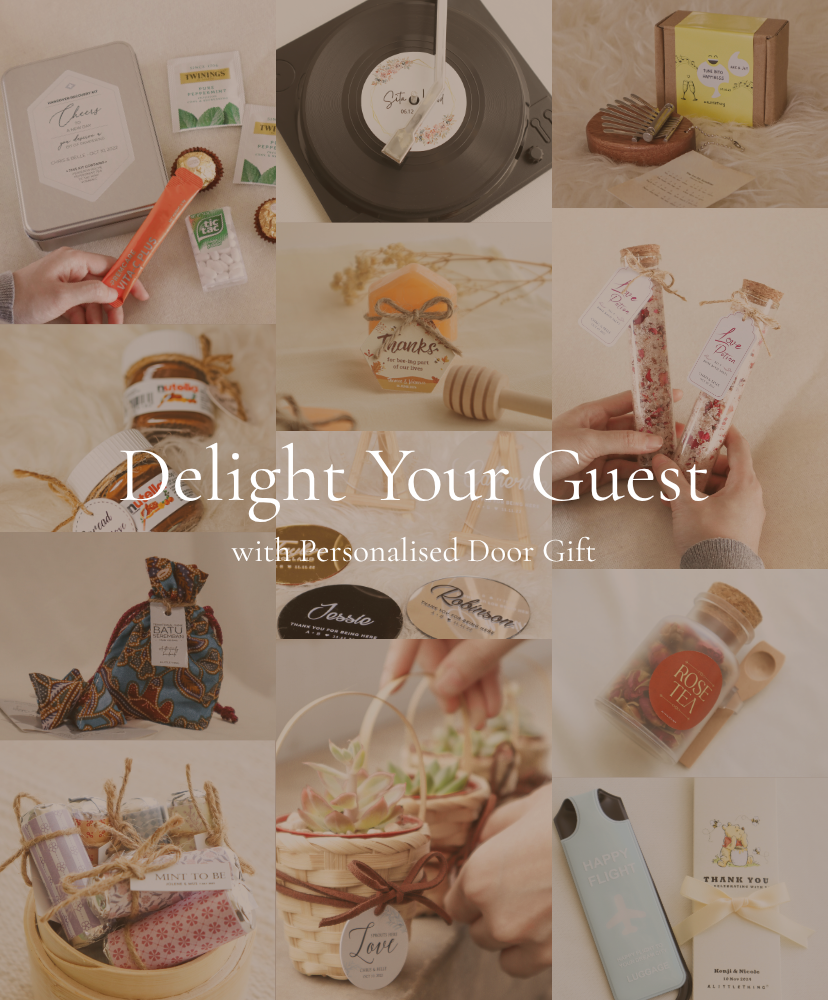 Beautiful and Custom Wedding Door Gifts by A Little Thing